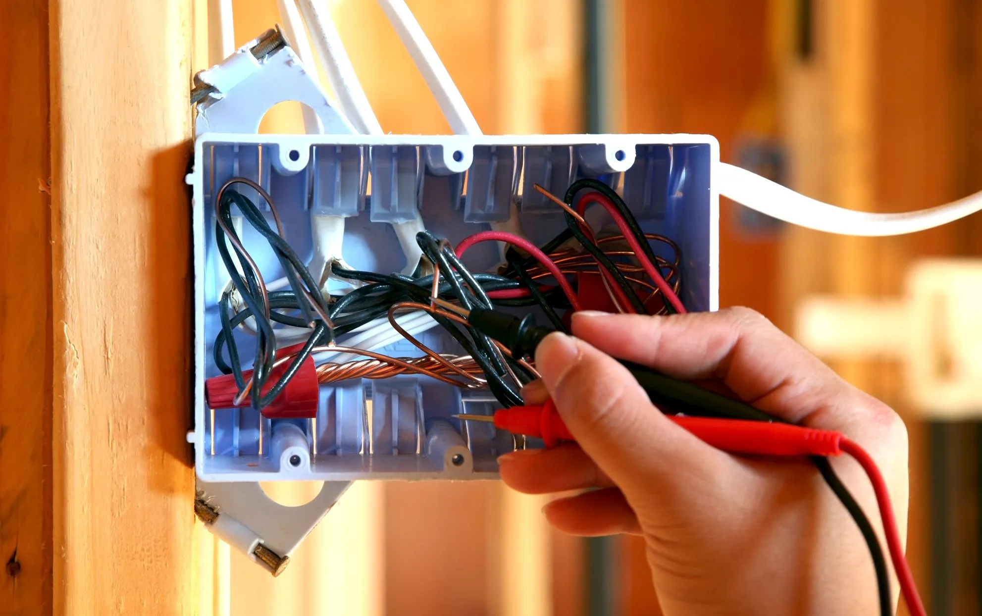 Electrician repairing electrical board in new jersey