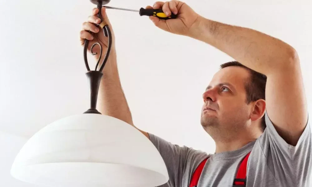 Electrician working light Services the dar electric